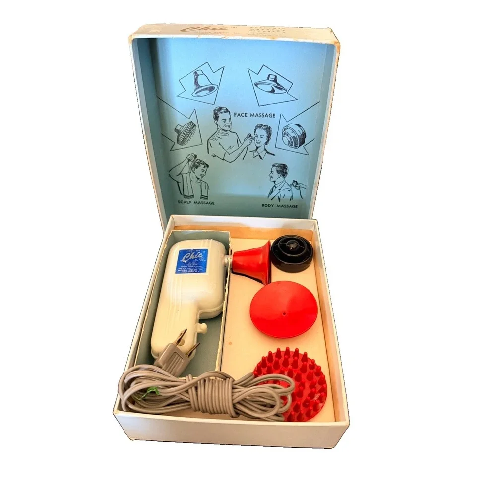 Vintage Chic Home Model 650 Electric Face Body Massager Vibrator w/ Box Tested